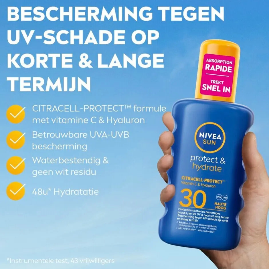 Protect & Hydrate SPF30 Zonnebrandspray|Nivea Sun Best
