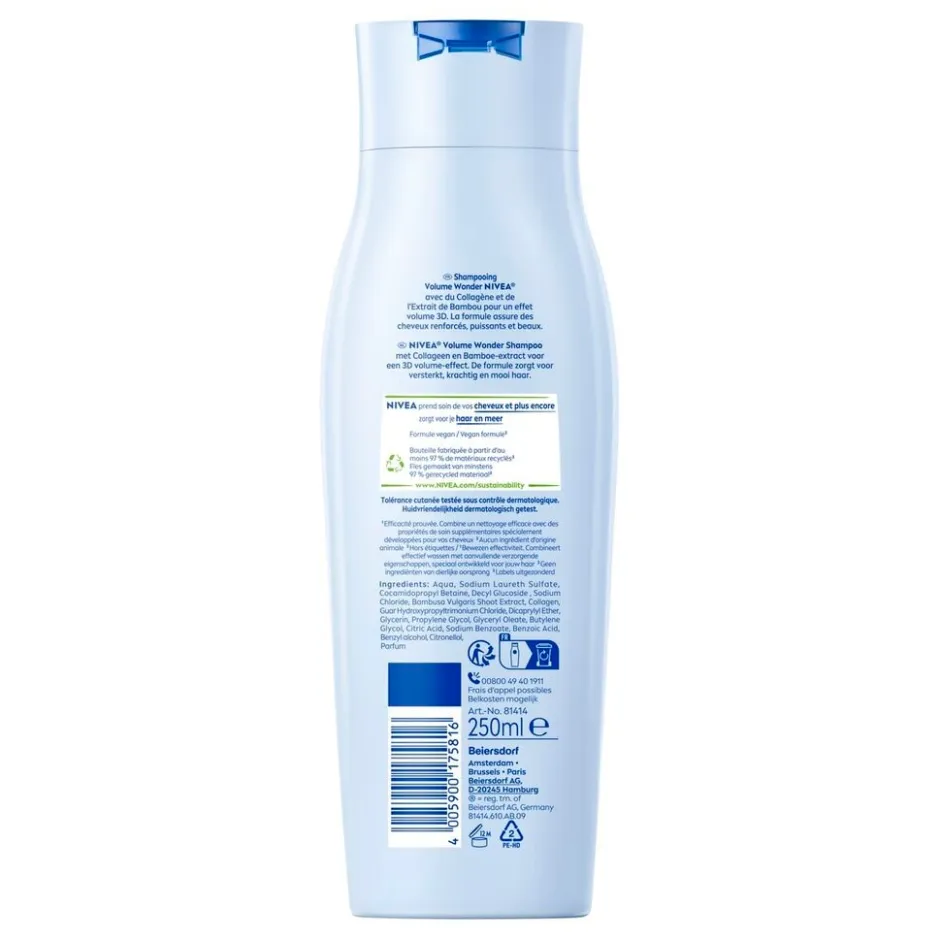 Volume Wonder Shampoo|Nivea Online