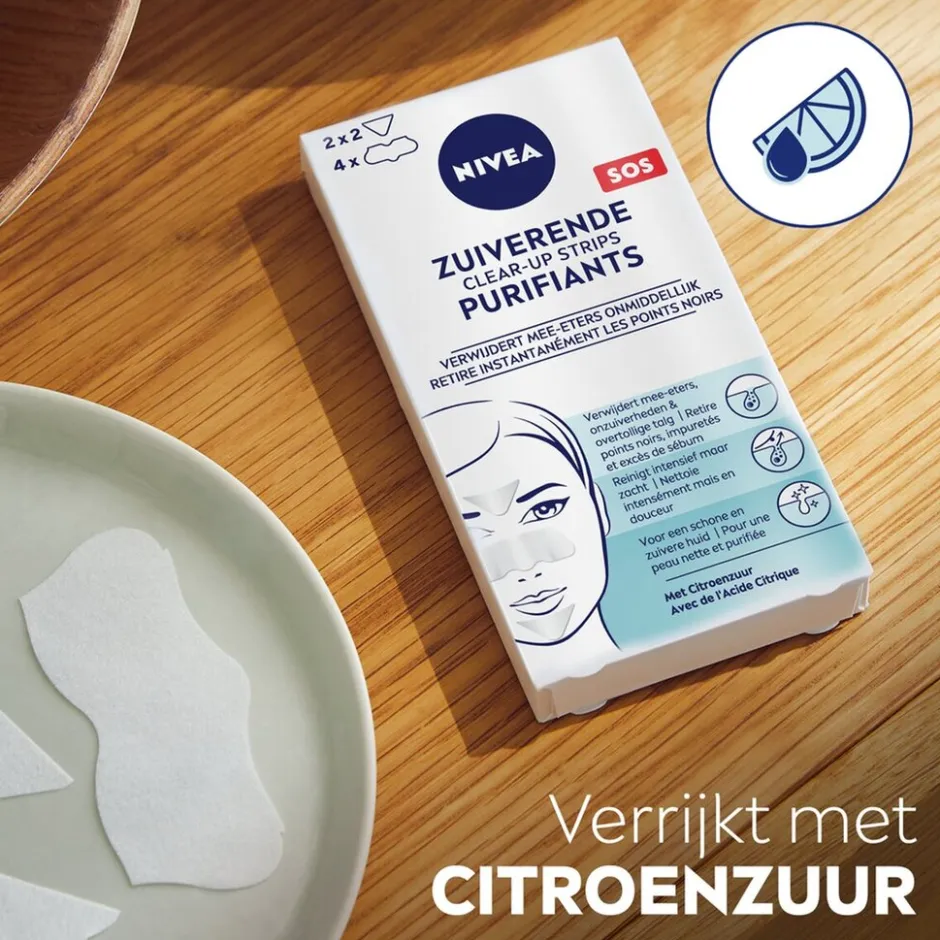 Nivea Skincare NIVEA Zuiverende Clear-Up Strips< Pimple Patches|Gezichtsreiniging
