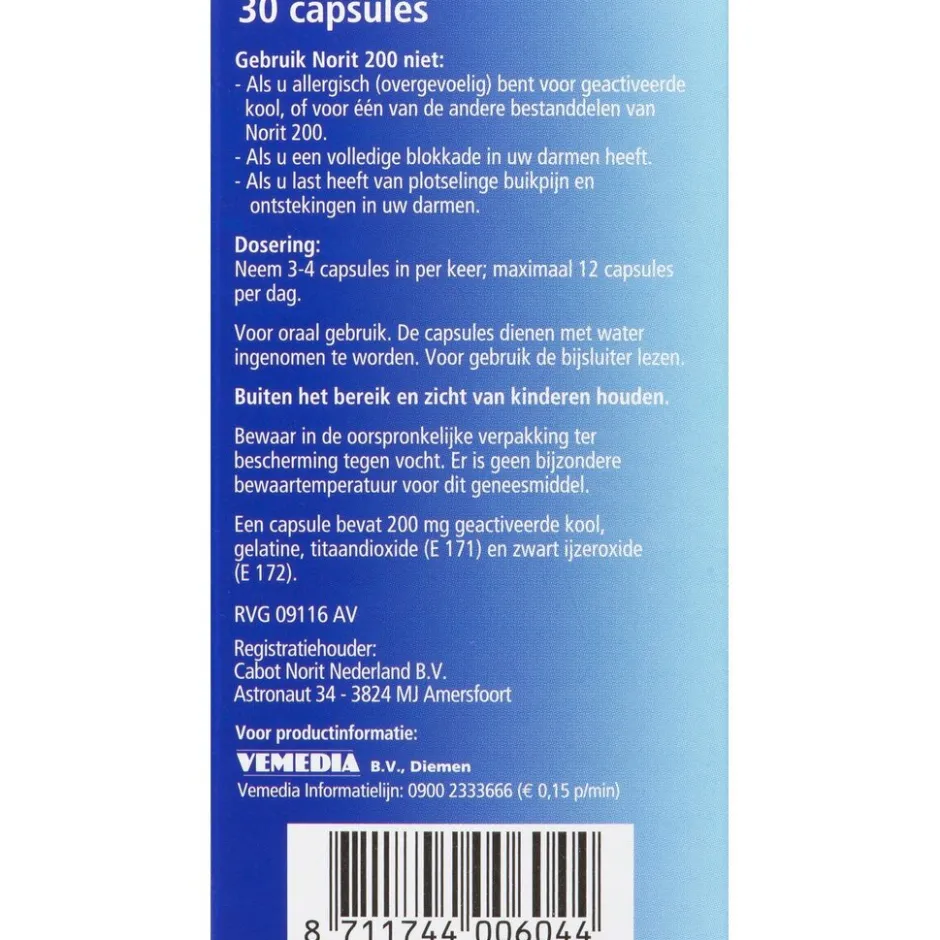 Norit Capsules< Maag En Darm