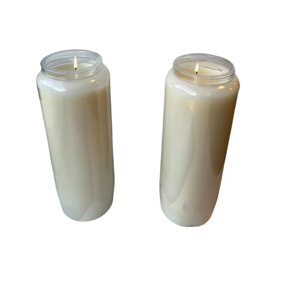 Noveenkaars wit 9 dagen brander| Discount