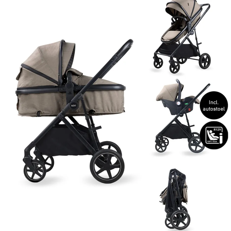 Novi Jaxx 3-in-1 Kinderwagen met Autostoel|Novi Baby Clearance