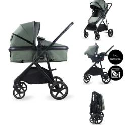 Novi Baby Novi Jaxx V2 4-in-1 Kinderwagen met Autostoel en Isofixbase< Kinderwagens|Autostoel
