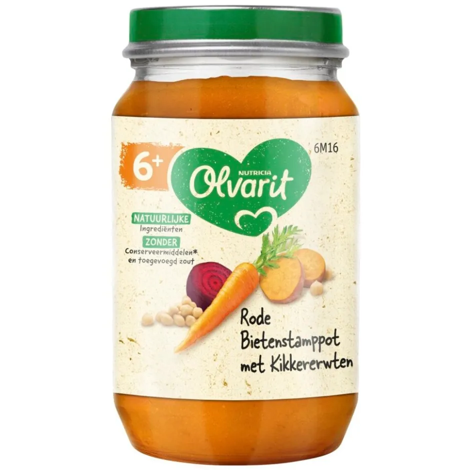 Nutricia 6M+ Rode Bietenstamppot met Kikkererwten|Olvarit Best