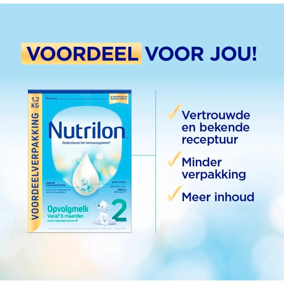 Nutrilon 2 Baby Opvolgmelk 6-10 Maanden Flesvoeding< Flesvoeding
