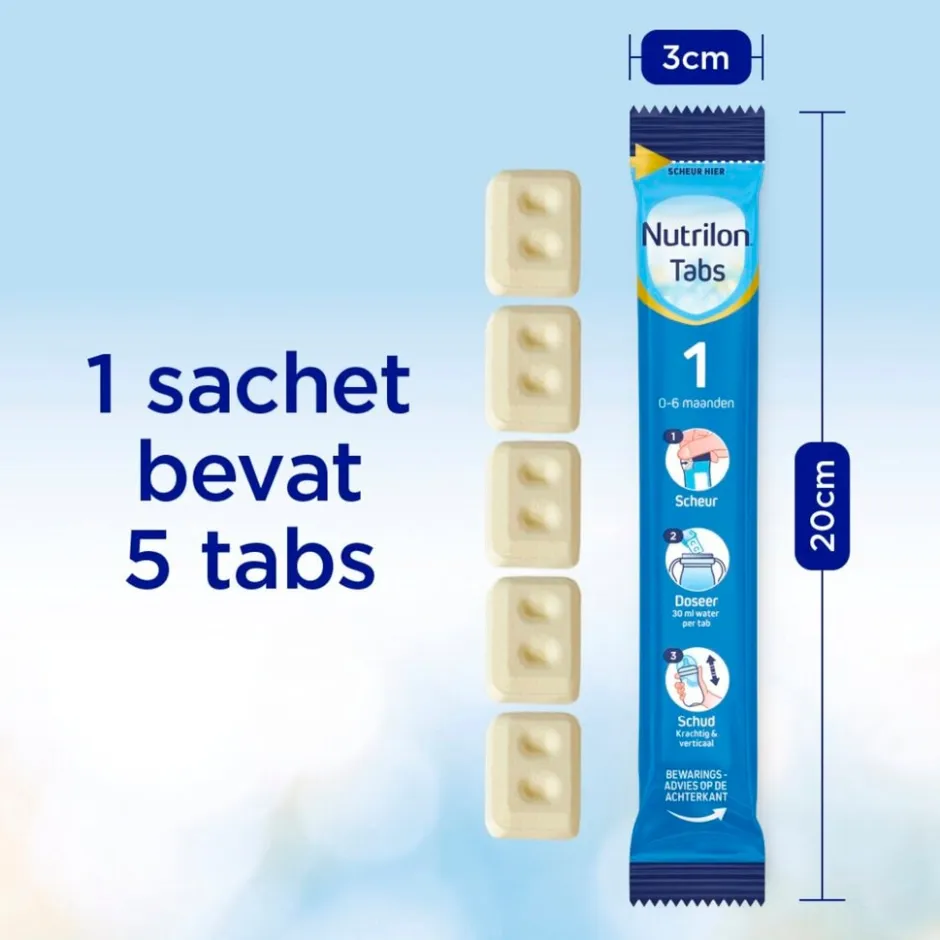 Nutrilon 1 Baby Opvolgmelk 0-6M Tabs< Zuigelingenmelk