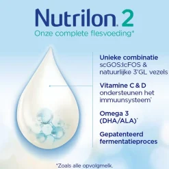 Nutrilon 2 Opvolgmelk Baby Flesvoeding 6-10 Maanden< Flesvoeding