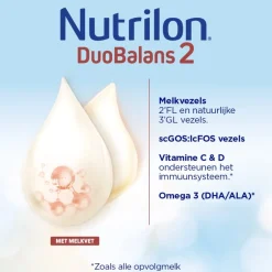Nutrilon DuoBalans 2 Opvolgmelk Baby Flesvoeding 6-12 Maanden< Flesvoeding
