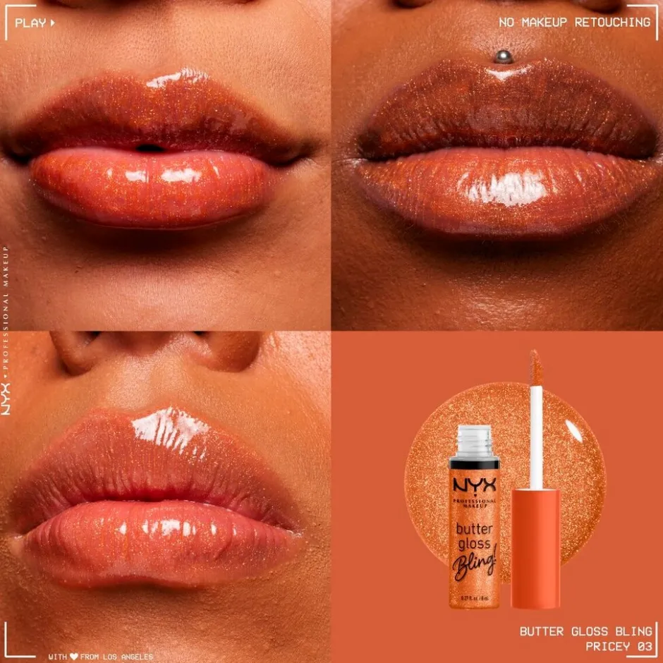 NYX Professional Makeup Butter Gloss Bling! 03 Pricey Lipgloss< Lipmake-Up