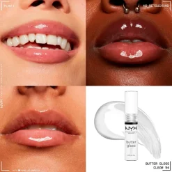 NYX Professional Makeup Butter Gloss 54 Clear Lipgloss< Lipmake-Up