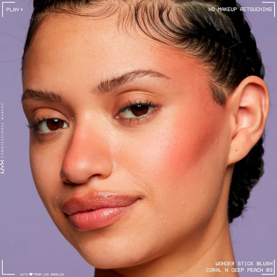 NYX Professional Makeup Dual Ended 01 Light Peach and Baby Pink Cream Blush Wonderstick< Blush