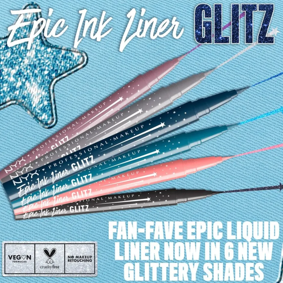 NYX Professional Makeup Epic Ink Liner Glitz Graphite Glitz 06 Eyeliner< Eyeliner