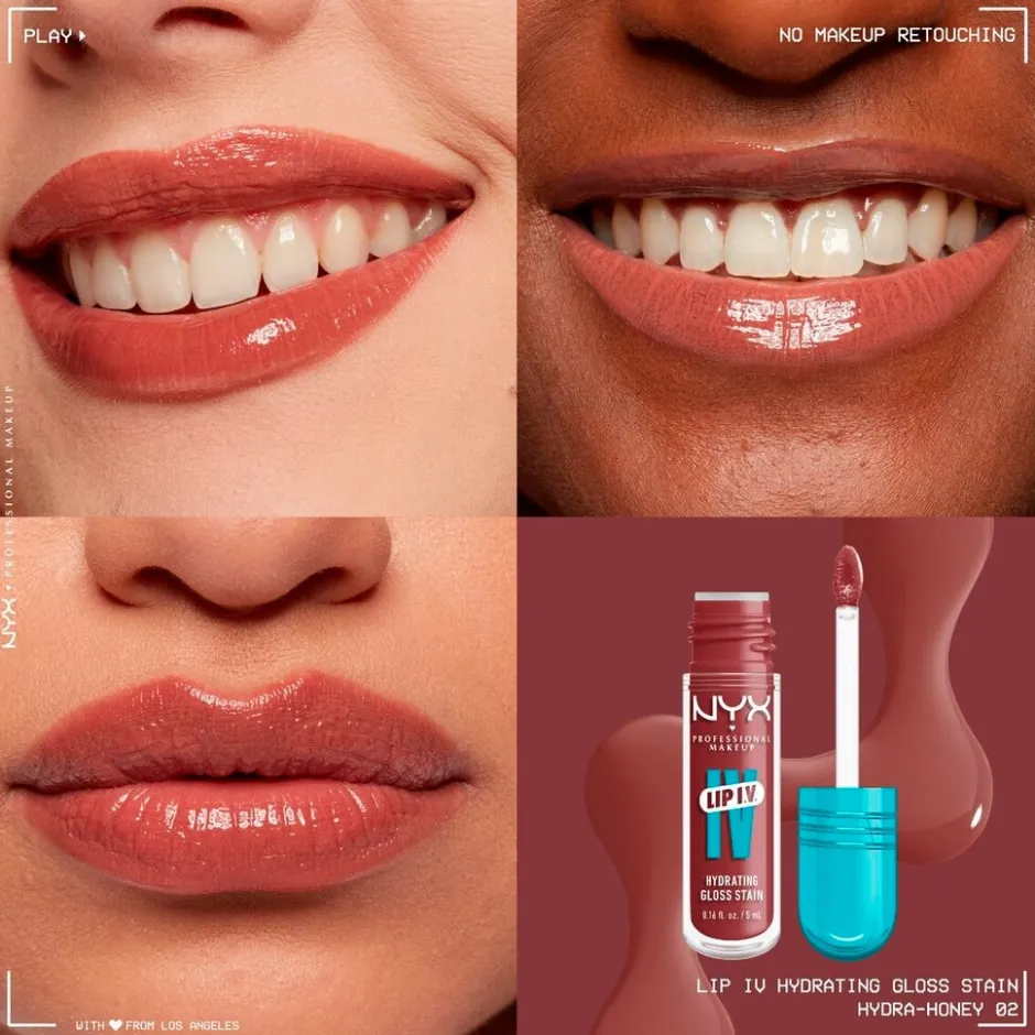 NYX Professional Makeup Lip IV 02 Hydra-Honey Hydraterende Lipgloss< Lipmake-Up