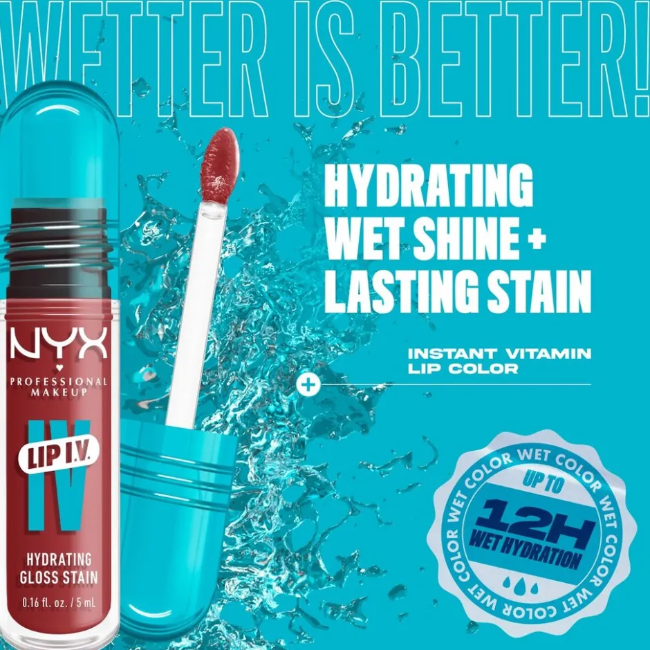 NYX Professional Makeup Lip IV 02 Hydra-Honey Hydraterende Lipgloss< Lipmake-Up