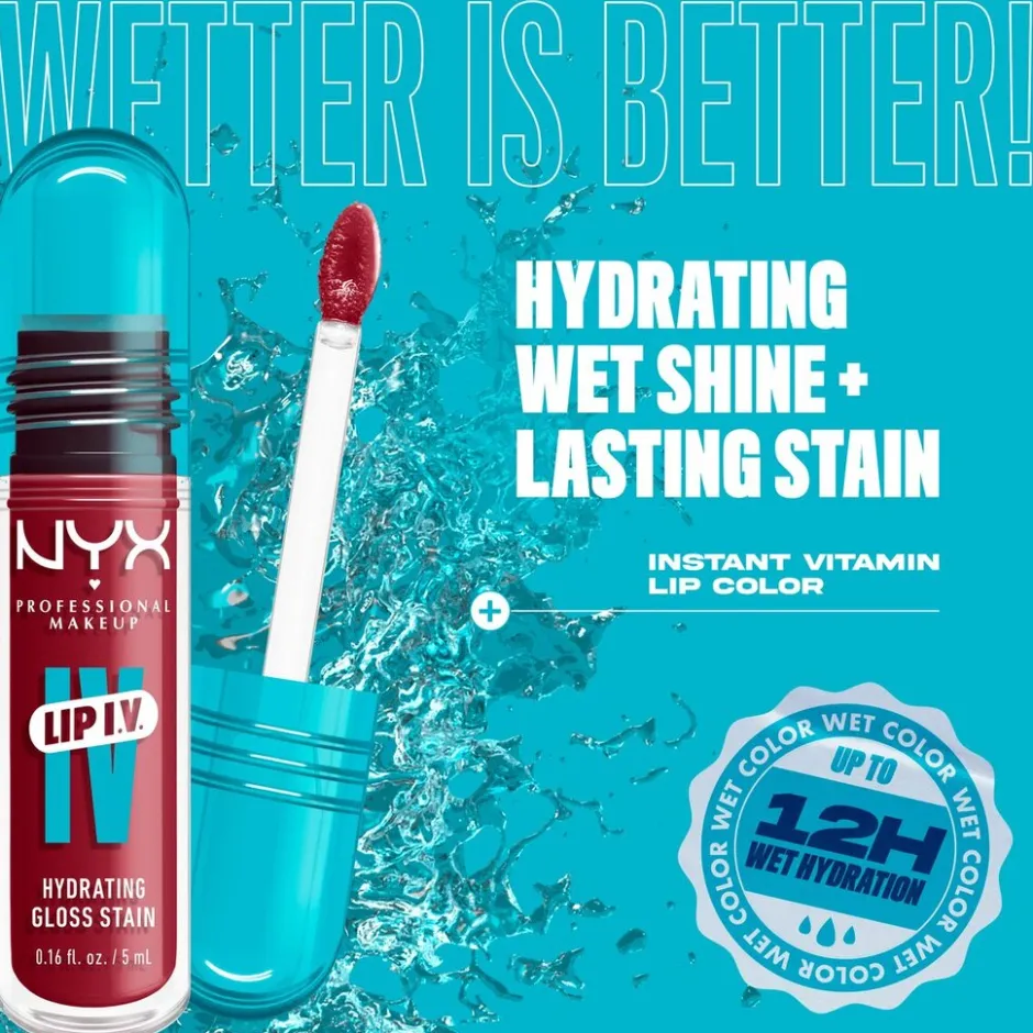 NYX Professional Makeup Lip IV 07 Bubblegum Burst Hydraterende Lipgloss< Lipmake-Up