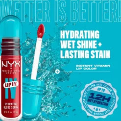 NYX Professional Makeup Lip IV 11 Red-y.Set.Wet Hydraterende Lipgloss< Lipmake-Up
