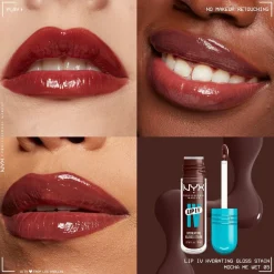 NYX Professional Makeup Lip IV 05 Mocha Me Wet Hydraterende Lipgloss< Lipmake-Up