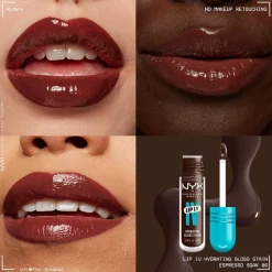 Lip IV 06 Espresso Soak Hydraterende Lipgloss|NYX Professional Makeup