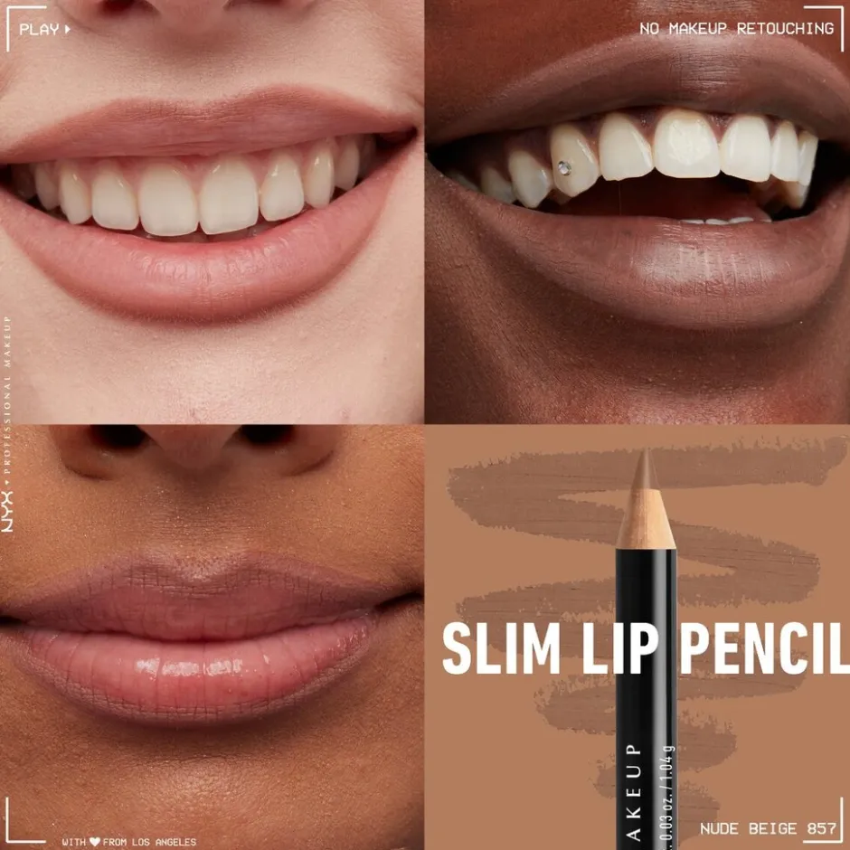 SPL857 Nude Beige Slim Lip Pencil|NYX Professional Makeup