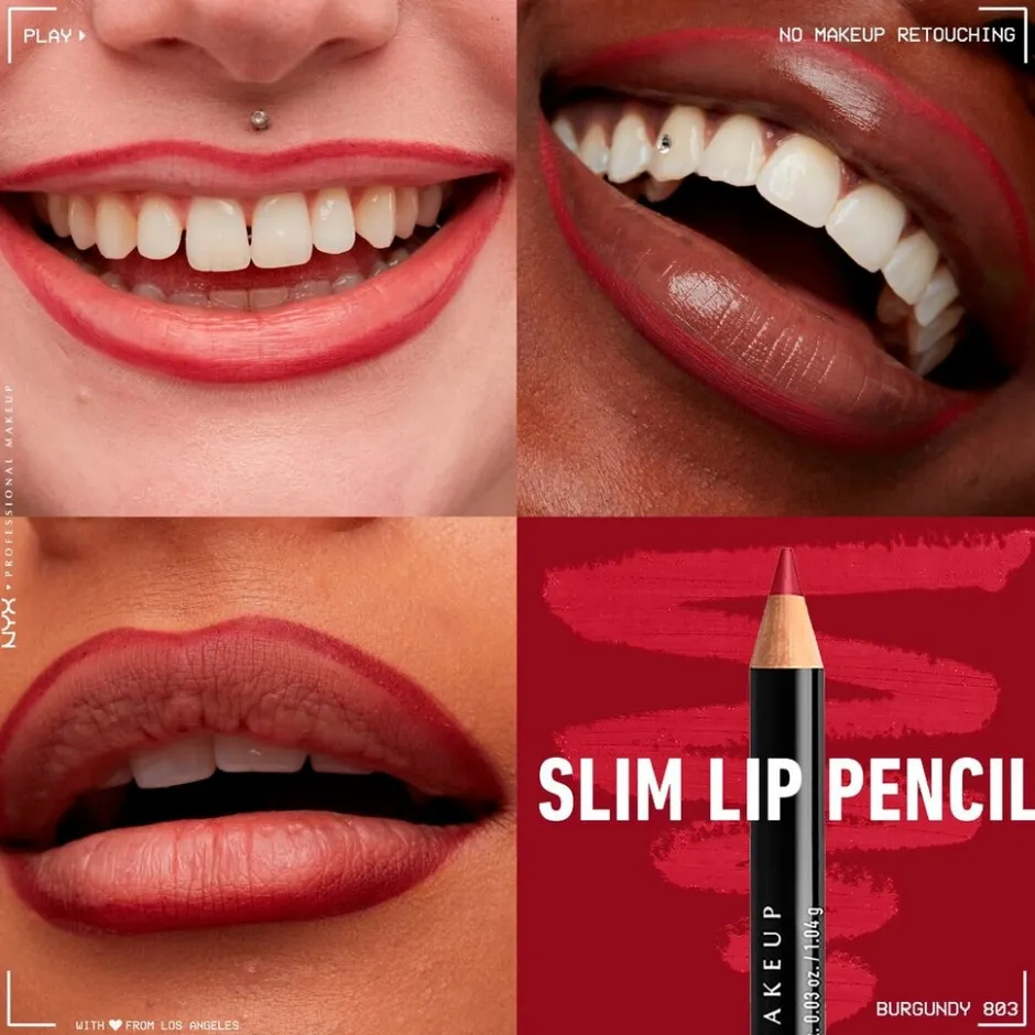 NYX Professional Makeup SPL803 Burgundy Slim Lip Pencil< Lipmake-Up
