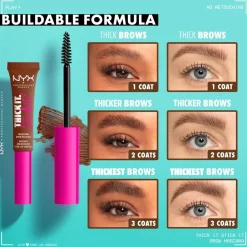 NYX Professional Makeup Thick It. Stick It! Cool Ash Brown Brow Mascara< Wenkbrauw Make-Up