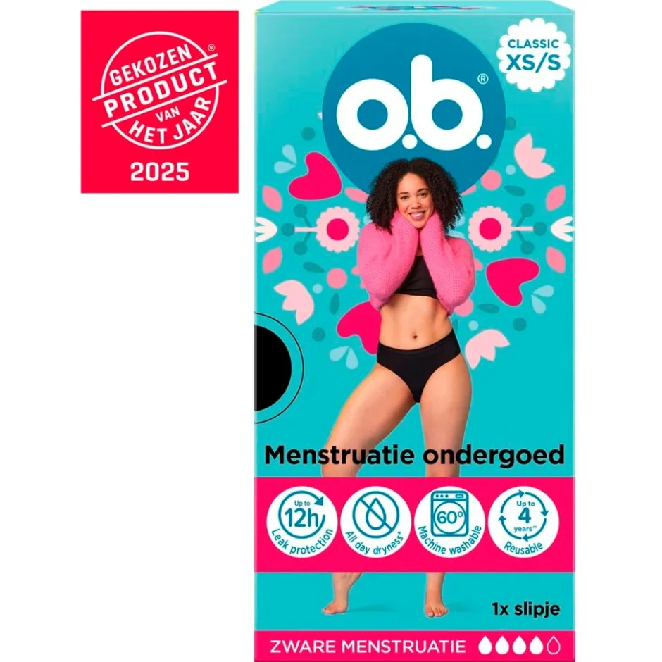 Ob o.b. Herbruikbaar Menstruatieondergoed< Menstruatieondergoed