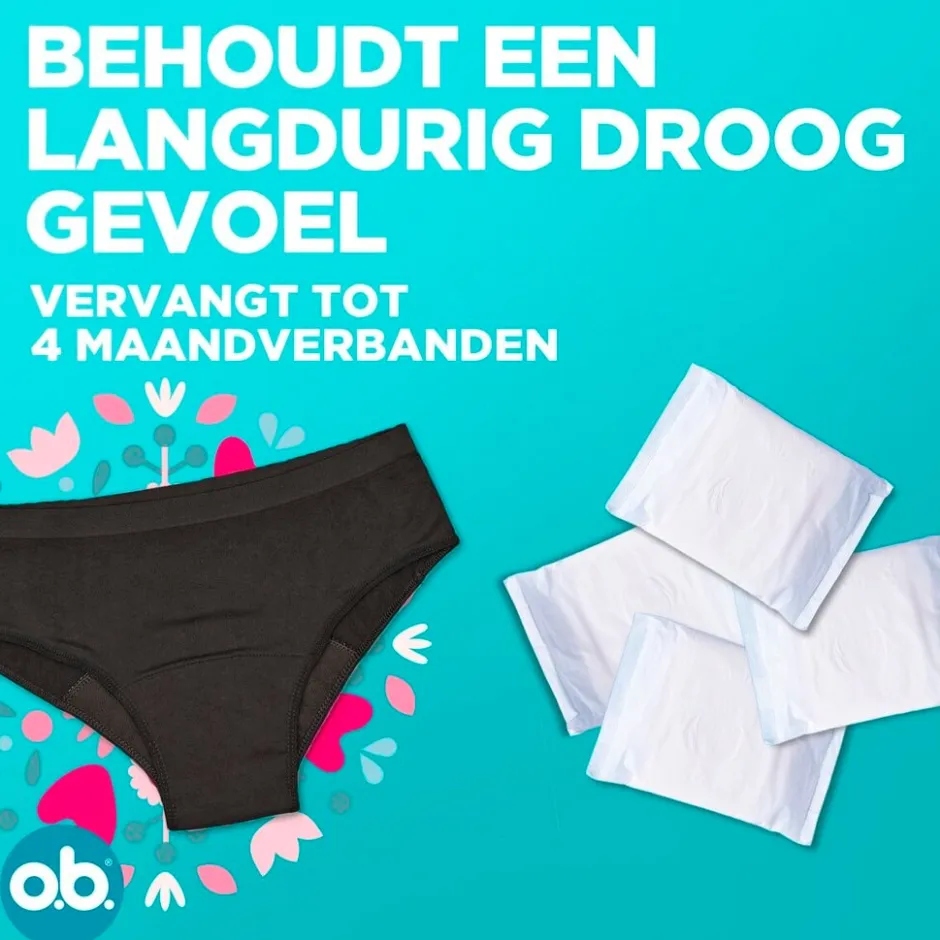 Ob o.b. Herbruikbaar Menstruatieondergoed< Menstruatieondergoed