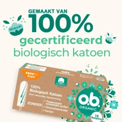 Ob o.b. Organic Cotton Super Tampons< Tampons