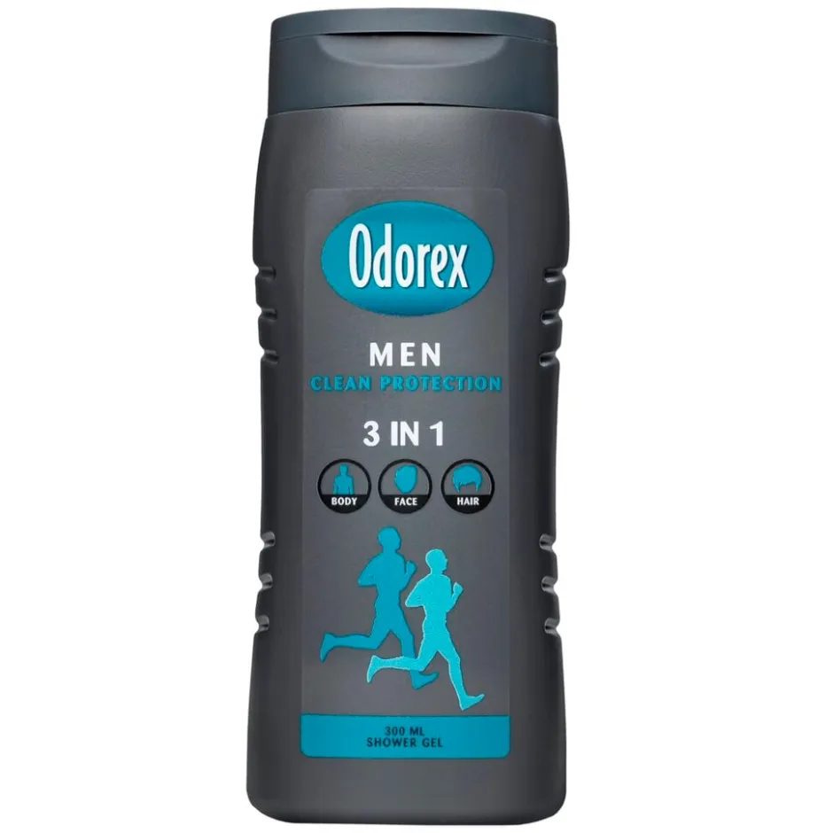 Odorex Men Clean Protection 3-in-1 Showergel< Douchegel|Shampoo