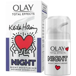 Olay Total Effects 7-in-1 Nachtcrème Keith Haring Artist Edition< Dagcreme