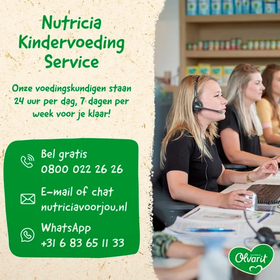 Olvarit 8+M Courgette Witvis Rijst< Babymaaltijden