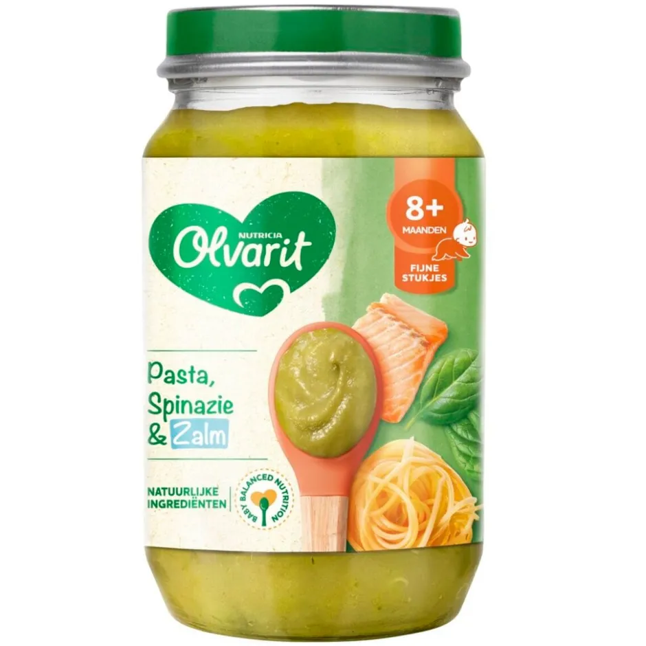 8+M Pasta Spinazie Zalm Maaltijdpotje|Olvarit Online