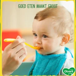 Olvarit 8+M Pompoen Kip Rijst< Babymaaltijden