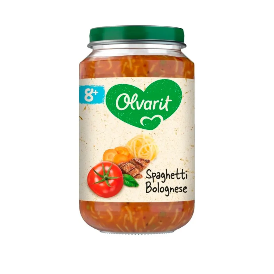 Olvarit 8+M Spaghetti Bolognese< Babymaaltijden