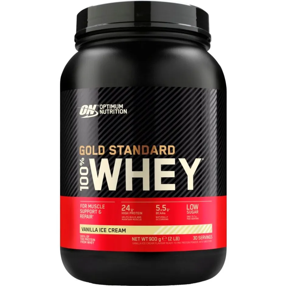Gold Standard Vanilla Ice Cream 100% Whey Protein Powder|Optimum Nutrition Clearance