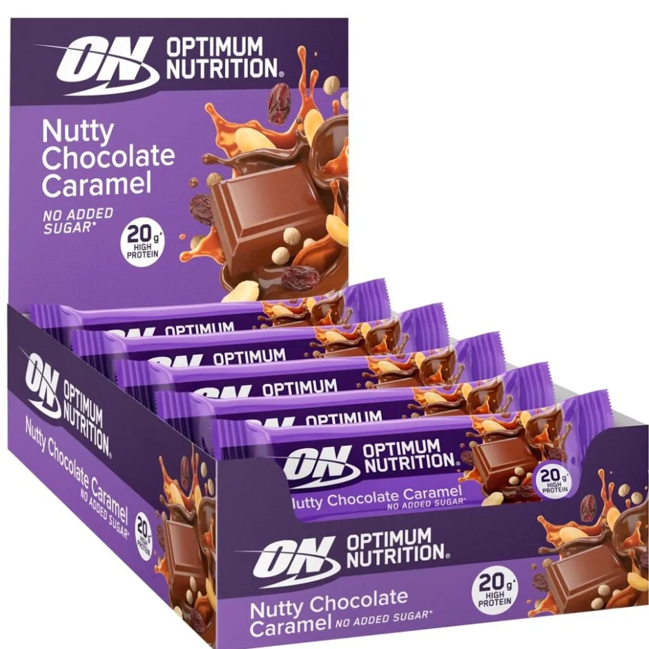 Nutty Chocolate Caramel Protein Bar|Optimum Nutrition Sale