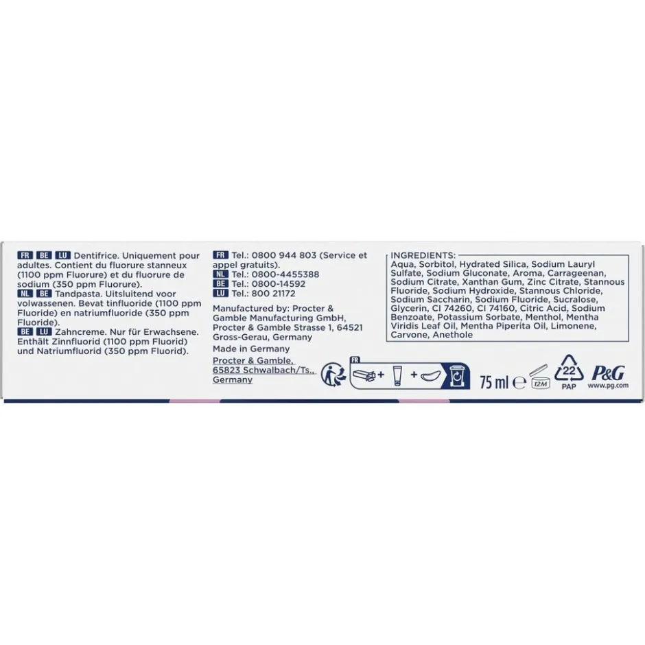 Oral B Oral-B Advanced Tandvleesbescherming Frisse Munt Tandpasta< Tandpasta