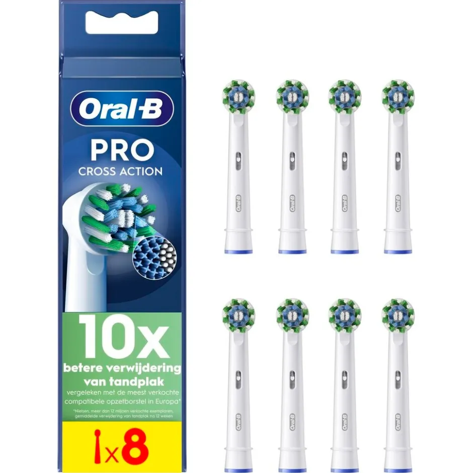 Oral-B Pro Cross Action Opzetborstels|Oral B Outlet