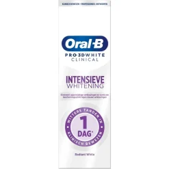 Oral B Oral-B Pro 3D White Clinical Intensieve Whitening Radiant White Tandpasta< Tandpasta