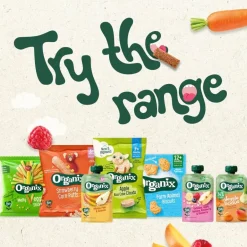 Bio 4M+ Appel en Aardbei Knijpzakje|Organix Hot