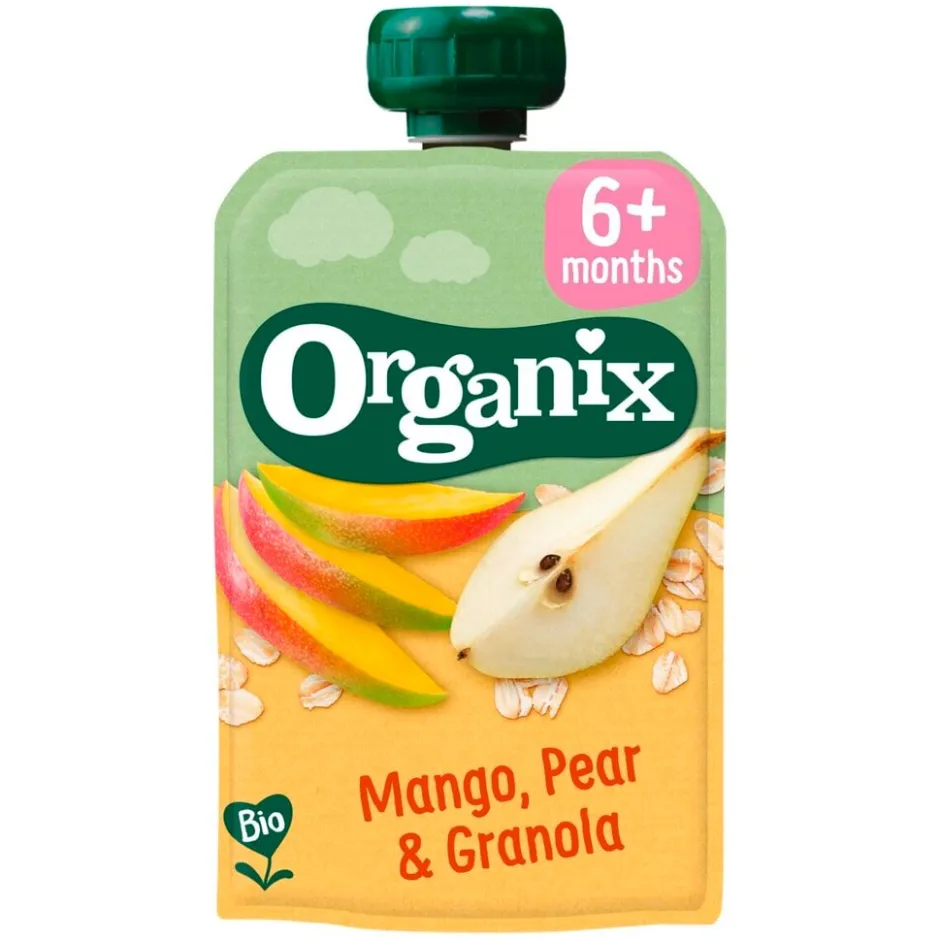 6+M Mango, Peer & Granola Knijpfruit|Organix Clearance