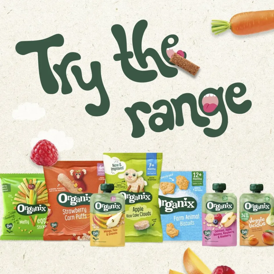 6+M Mango, Peer & Granola Knijpfruit|Organix Clearance
