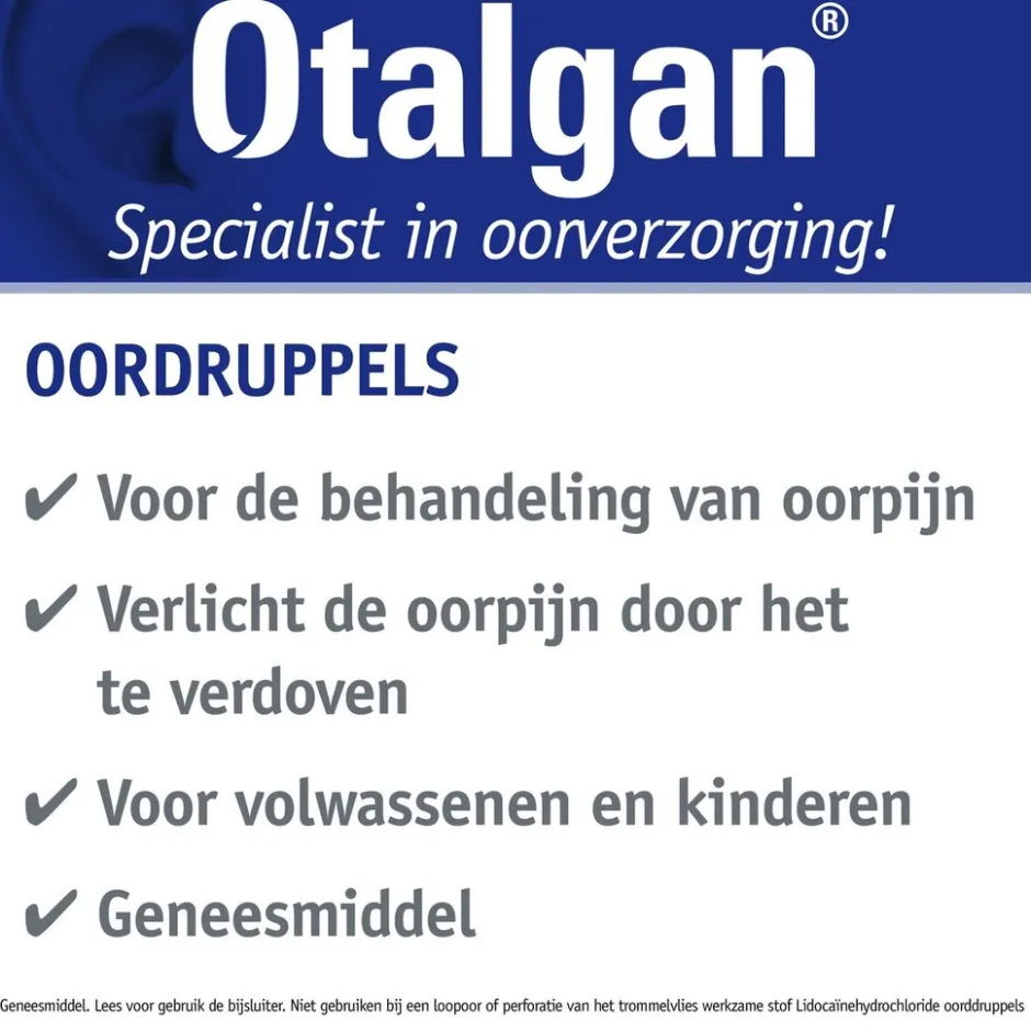 Oordruppels|Otalgan Sale