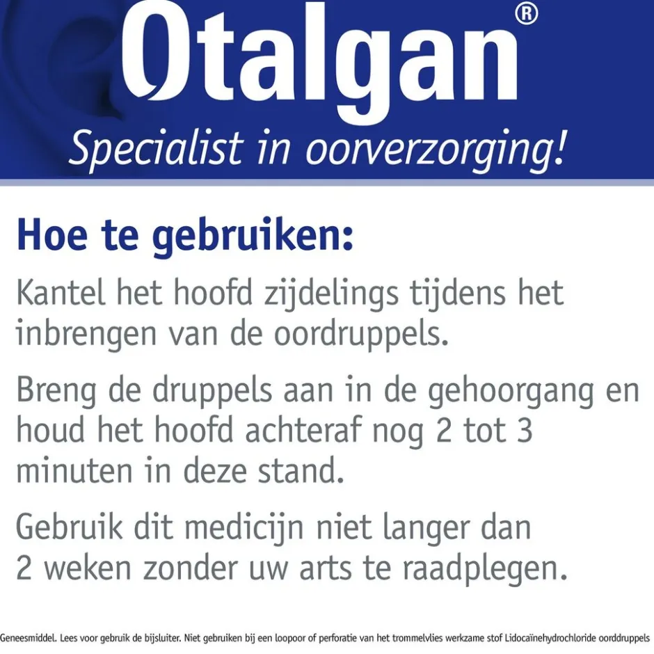 Oordruppels|Otalgan Sale