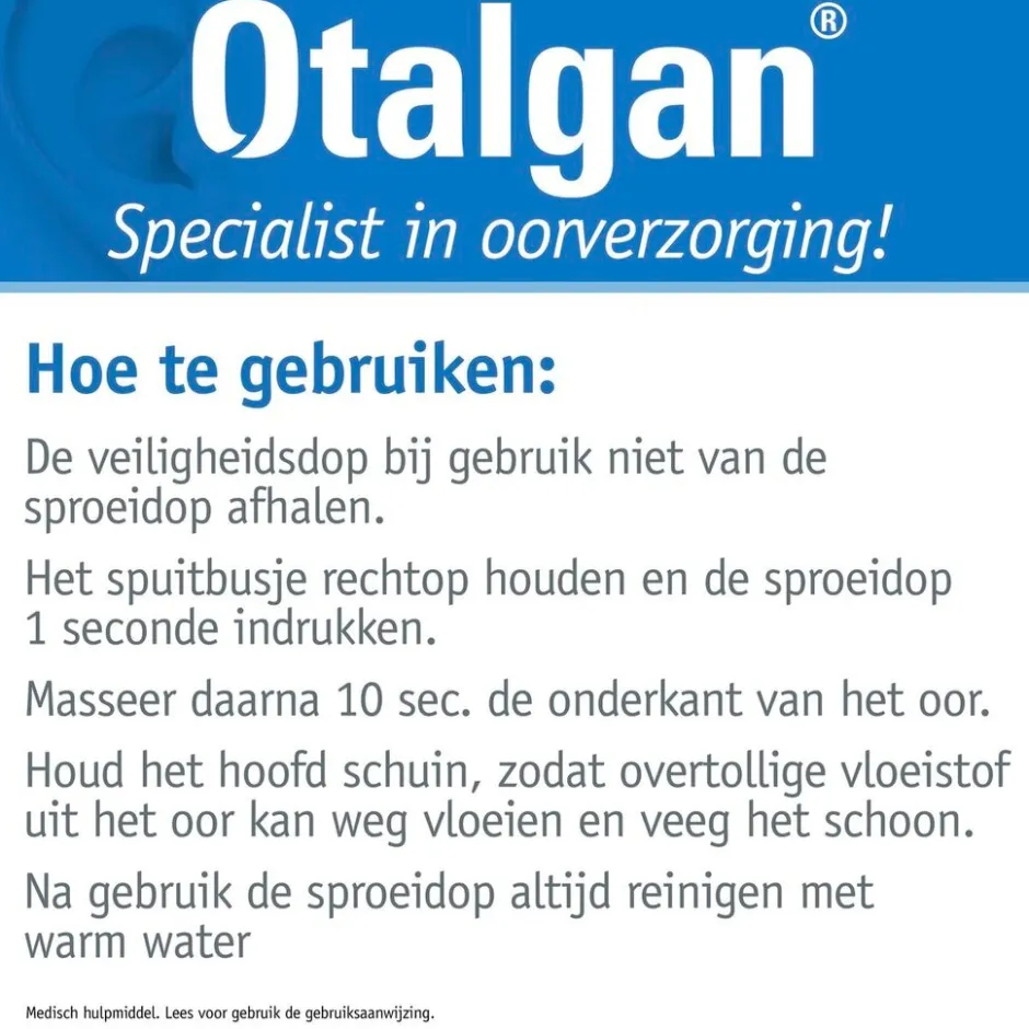 Otalgan Oorspray< Oor En Mond