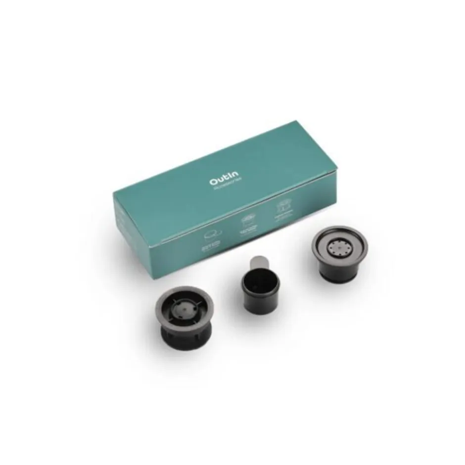OutIn Nano Adapterset Voor Capsules En Gemalen Koffie Met Lepel En Filterbakje< Koffiezetapparaten