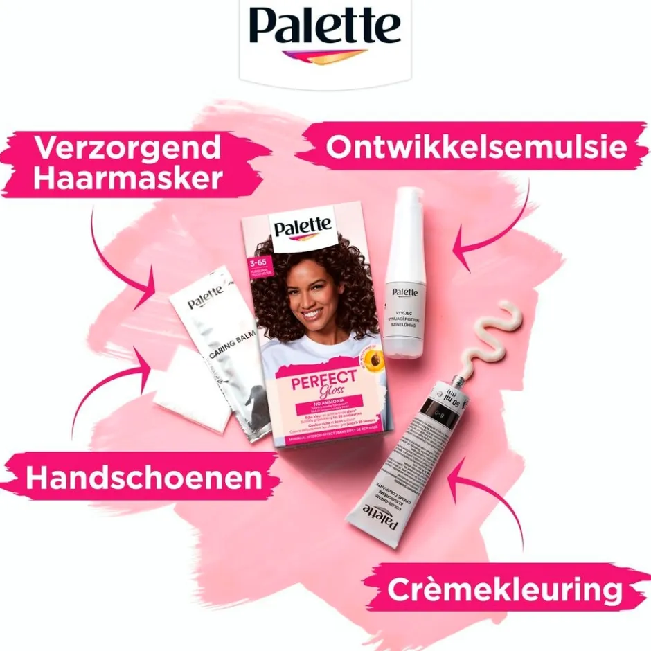 Palette Perfect Gloss 3-65 Fluweelbruin Niet-Permanente Haarverf|Poly Palette Sale