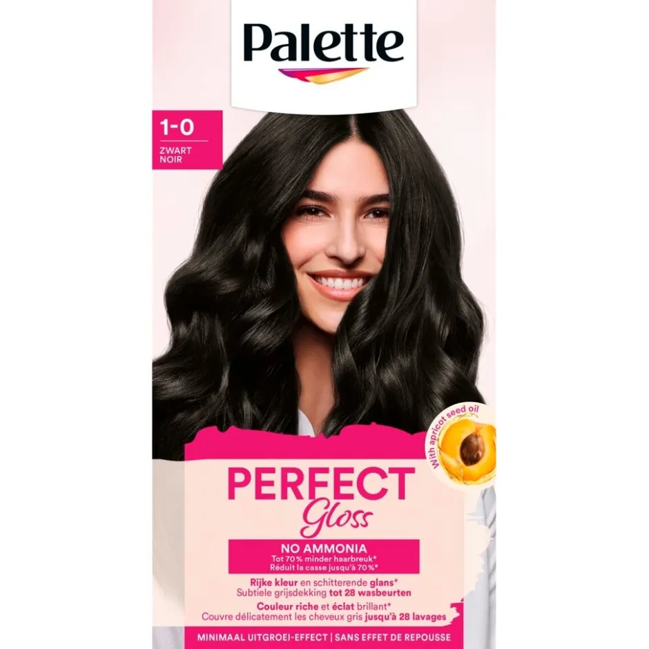 Palette Perfect Gloss 1-0 Zwart Niet-Permanente Haarverf|Poly Palette Clearance
