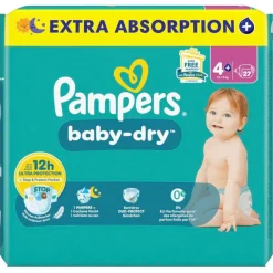 Pampers Baby-Dry Maat 4+ Luiers< Luiers Maat 4