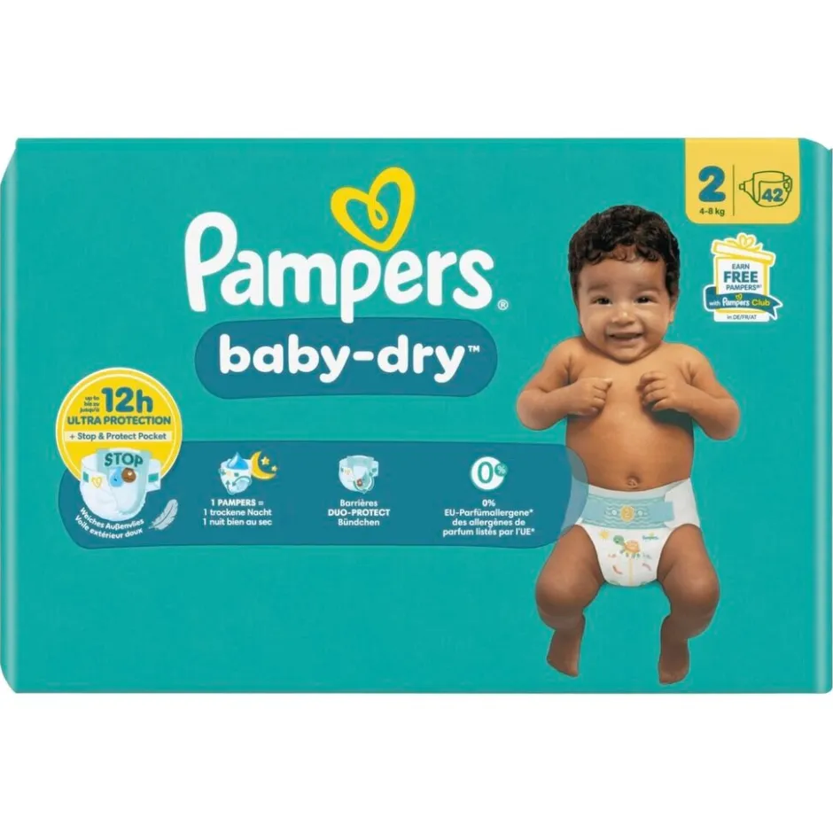 Baby-Dry Maat 2 Luiers|Pampers Clearance